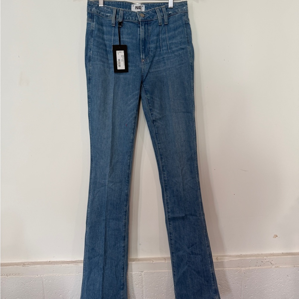 PAIGE Women's Manhattan Blue Bootcut Jeans